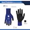 Ge Coated Gloves, NitrileFoam Nitrile, Dotted, Blue, XL 1 PR GG216MC - alternate 2